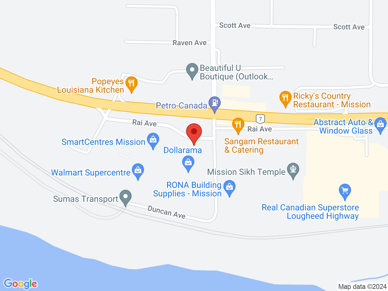 Street map for BC Cannabis Store Mission, 31956 Lougheed Hwy, Unit D130, Mission BC