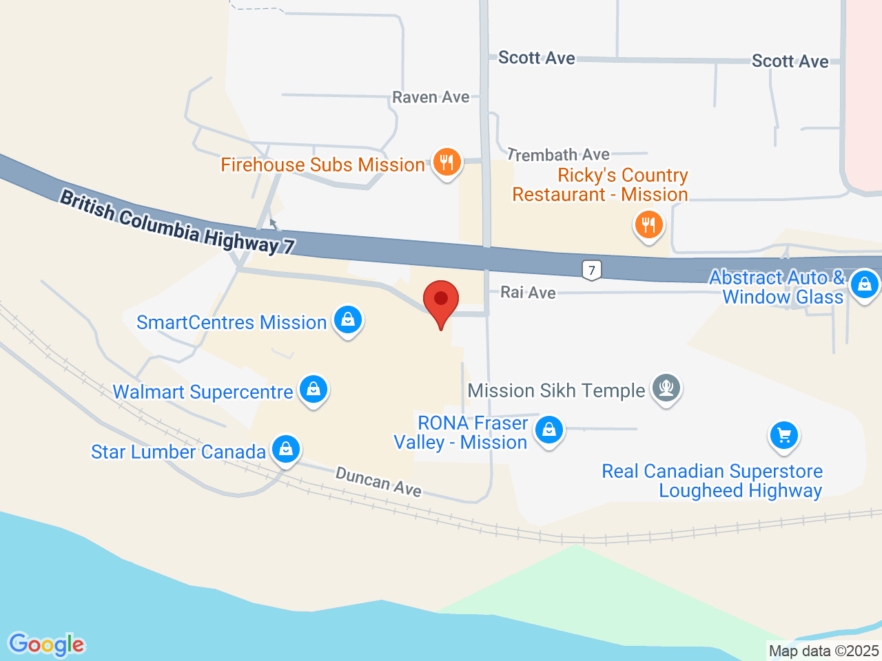 Street map for BC Cannabis Store Mission, 31956 Lougheed Hwy, Unit D130, Mission BC