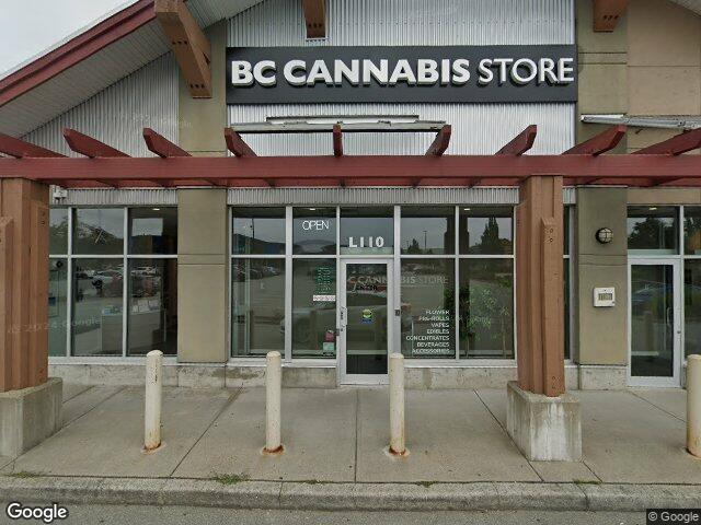 Street view for BC Cannabis Store Queensborough, L110-805 Boyd St, New Westminster BC