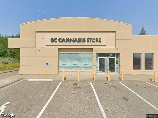 Street view for BC Cannabis Store West Gate, 6111 Southridge Ave., Prince George BC