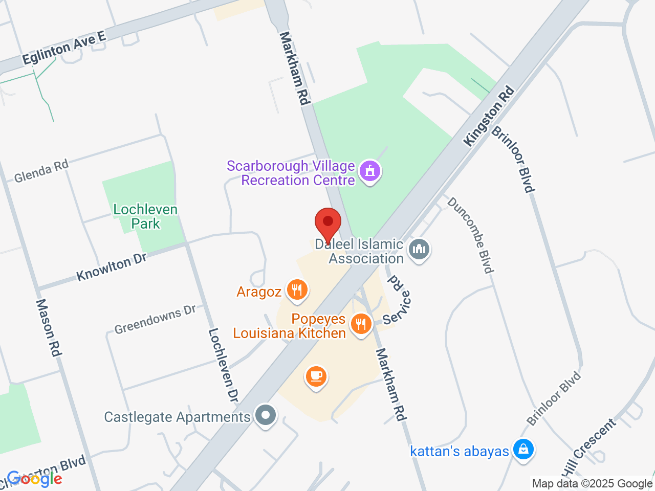 Street map for 7Th Heaven Cannabis, 114 Markham Rd, Scarborough ON