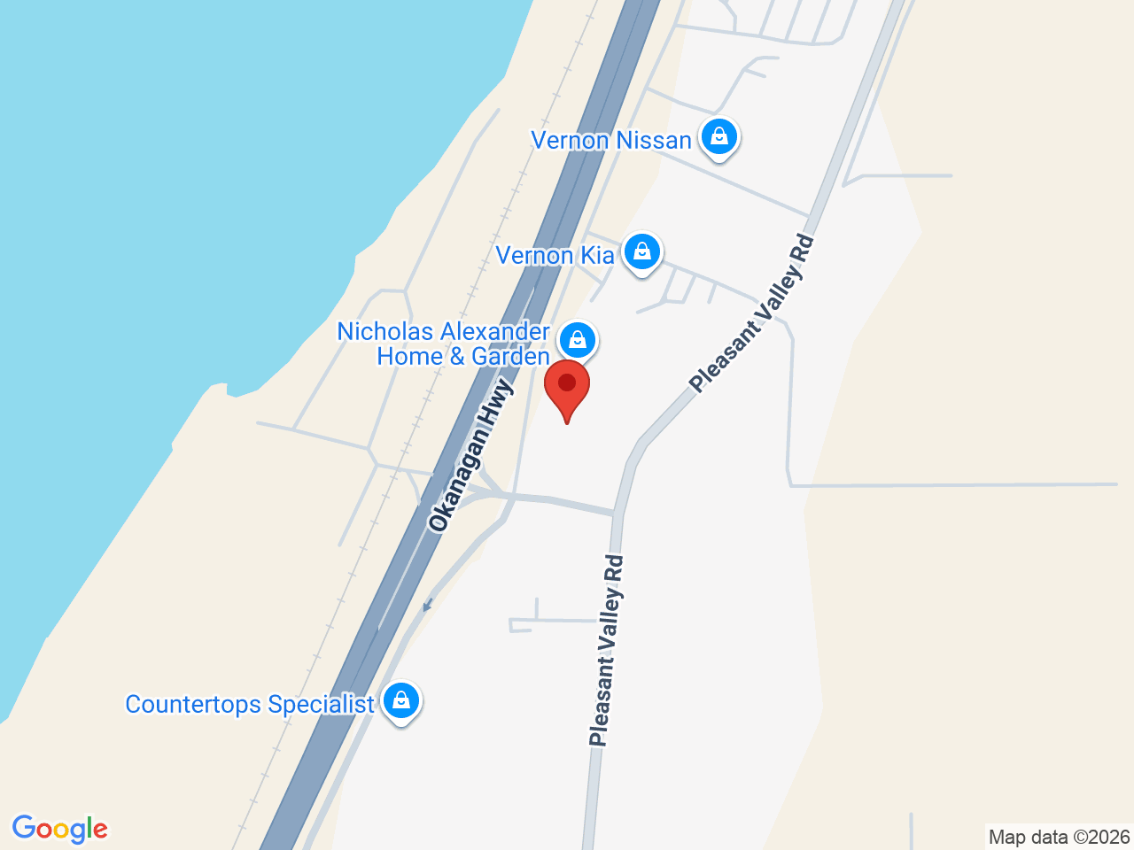 Street map for Highlander Cannabis, 6301 Stickle Rd, Vernon BC