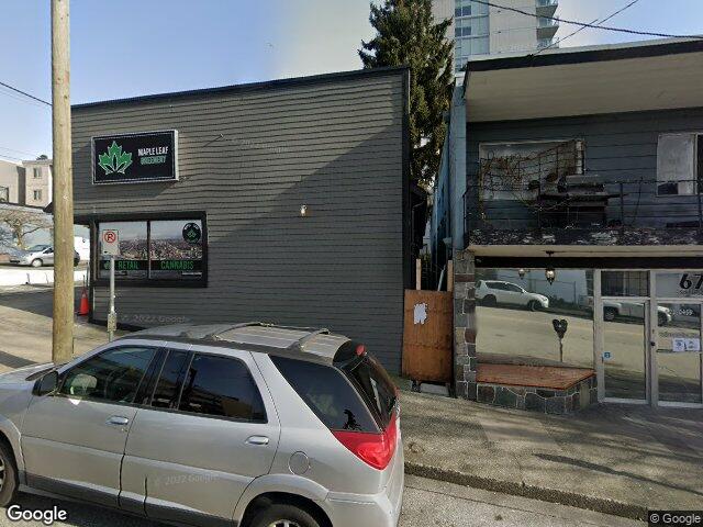 Street view for Maple Leaf Greenery, 71 Sixth St., New Westminster BC