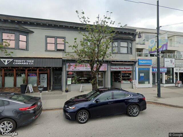 Street view for Trinity Tree Cannabis Co., 4529 10th Ave W, Vancouver BC