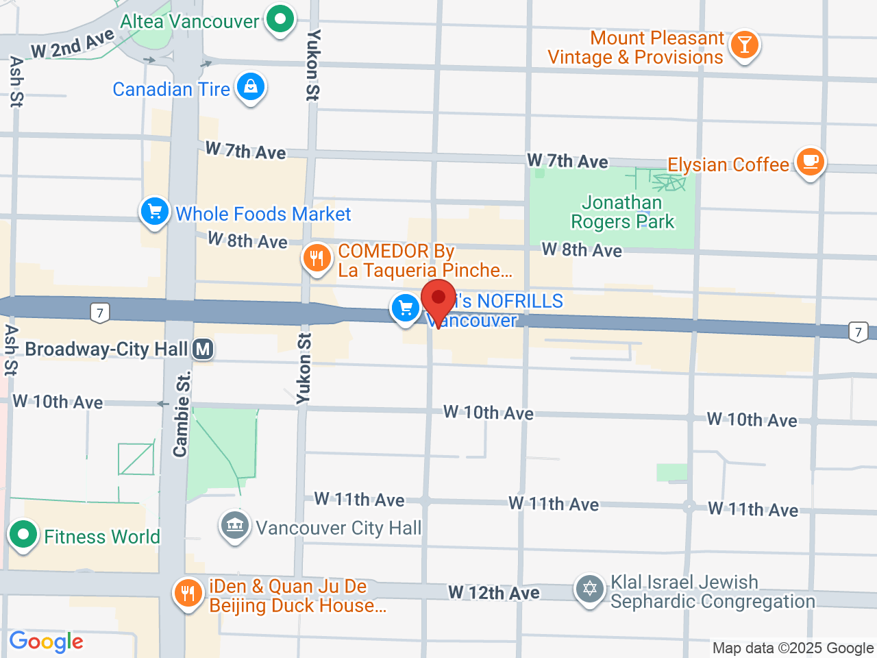 Street map for Up in Smoke, 