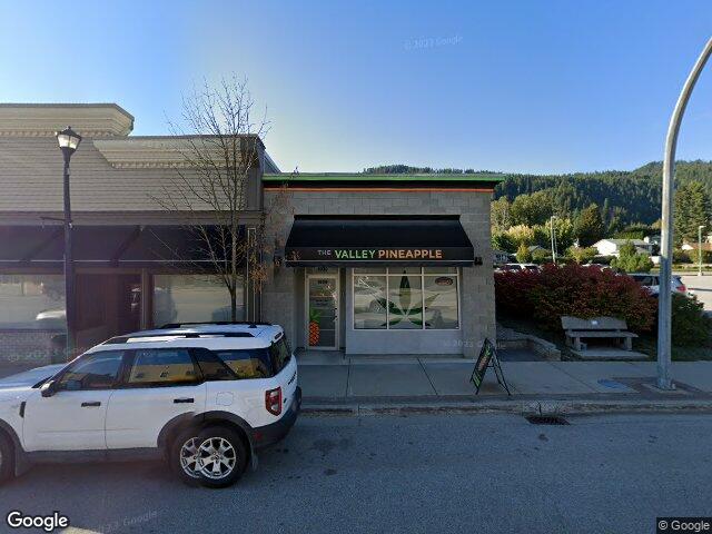 Street view for Valley Pineapple, 1939 Main St, Fruitvale BC