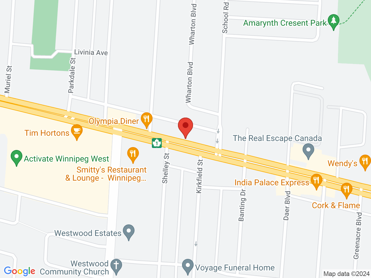 Street map for The Joint Cannabis, 3223 Portage Ave., Winnipeg MB