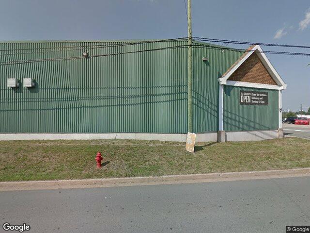 Street view for NSLC Cannabis Liverpool, 50 Milton Road, Liverpool NS