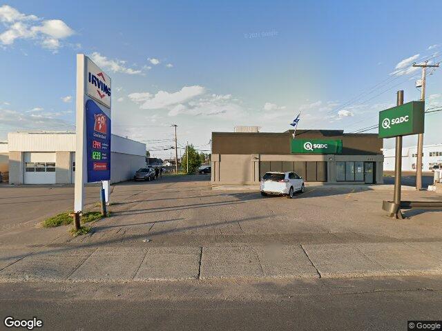 Street view for SQDC Sept-Iles, 602, boul. Laure, Sept-Iles QC