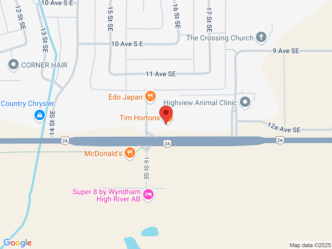 Street map for Nirvana Canna High River, 1103 18 Street SE, Bay J, High River AB