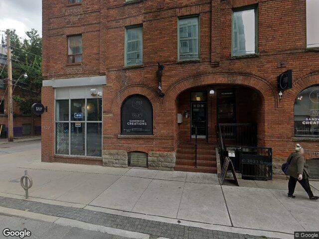 Street view for 1922 Cannabis Retail, 120 Sherbourne St, Toronto ON