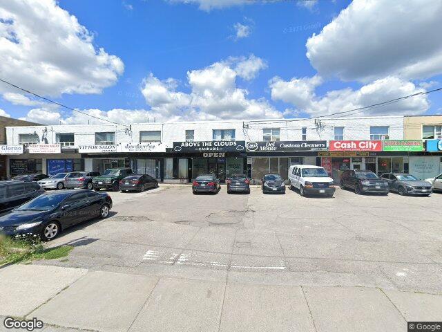 Street view for Above The Clouds Cannabis, 1126 The Queensway, Etobicoke ON