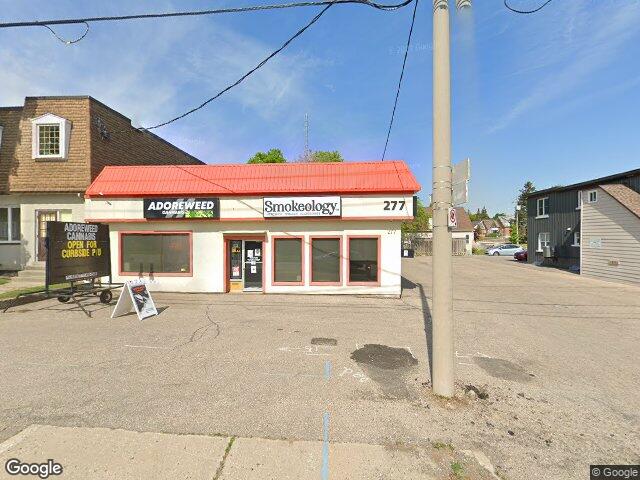 Street view for AdoreWeed, 277 Lancaster St W, Kitchener ON