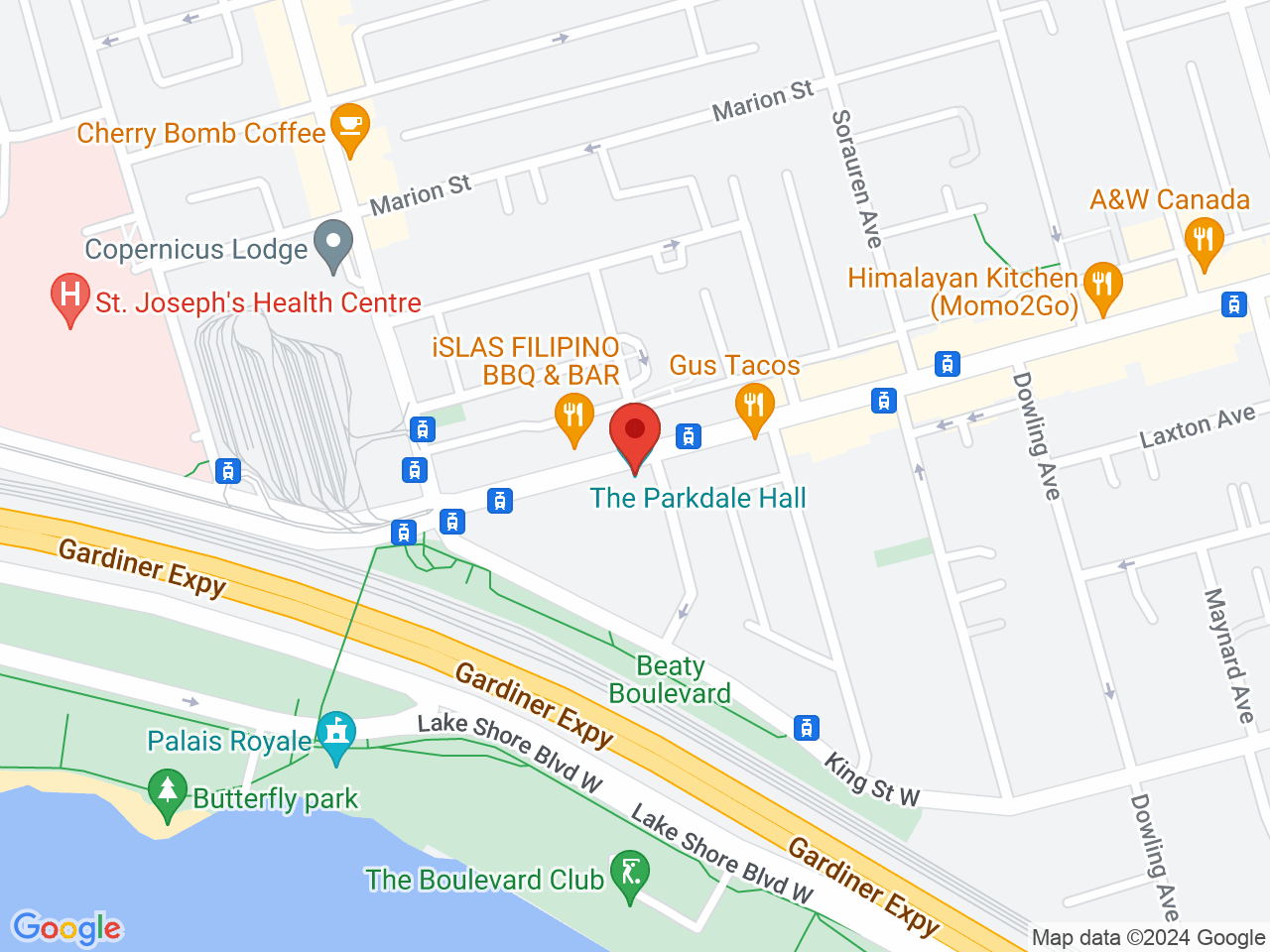 Street map for Ambrosia Cannabis Emporium, 1605A Queen St W, Toronto ON