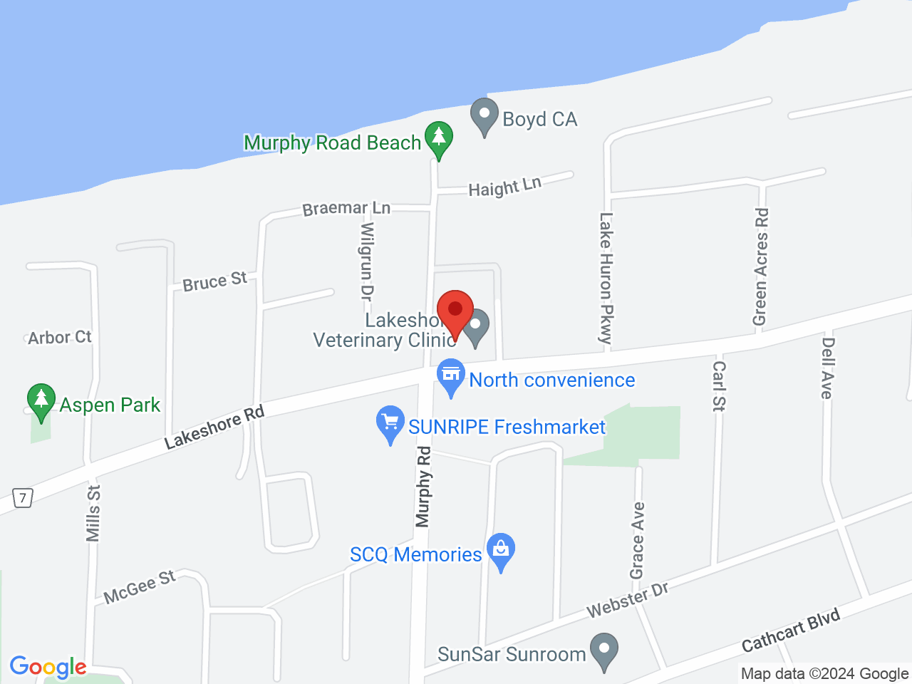 Street map for Bogarts Cannabis Shop, 1202 Lakeshore Rd, Sarnia ON