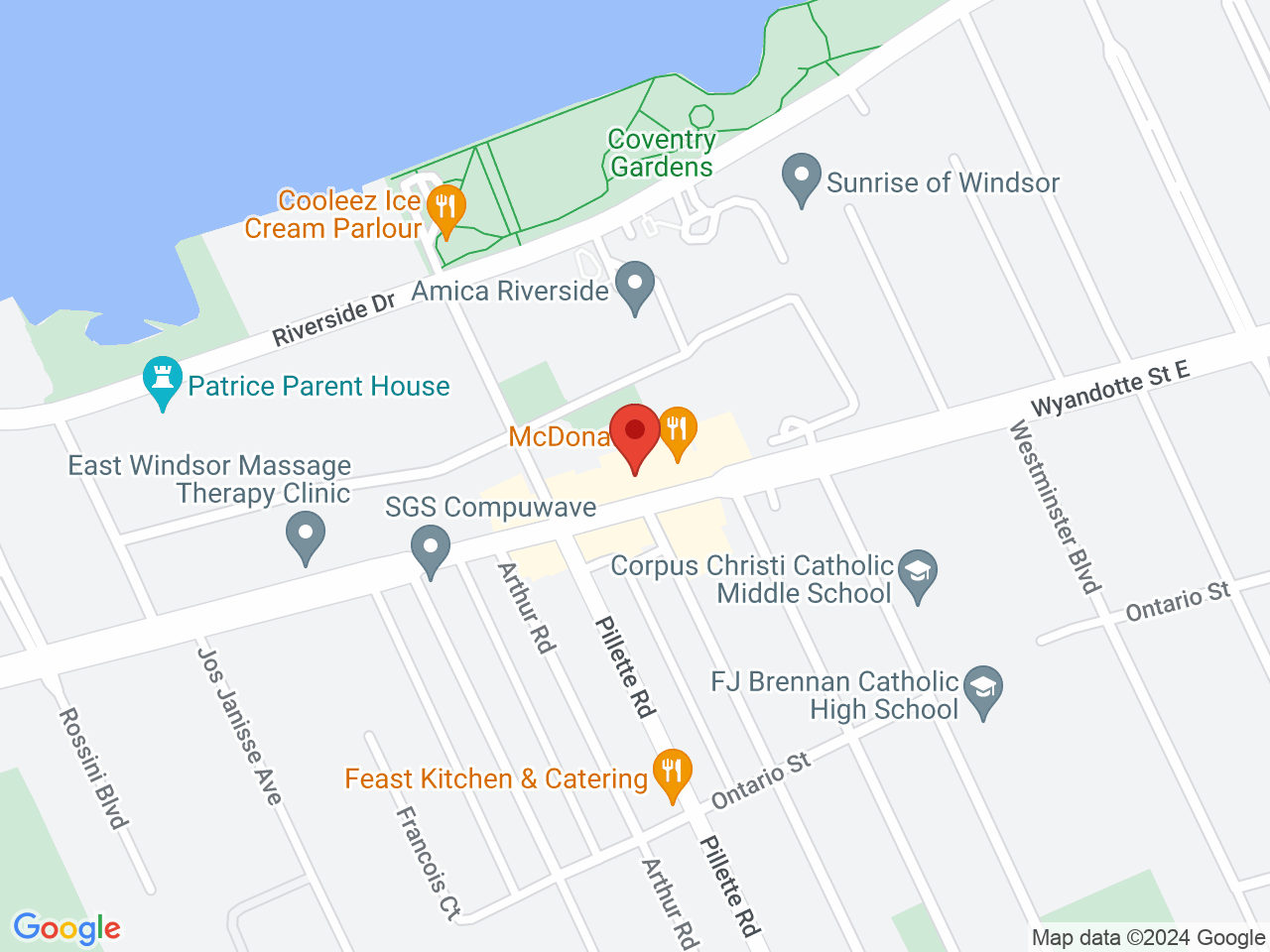 Street map for Pop's Cannabis Co., 4782 Wyandotte St E, Windsor ON
