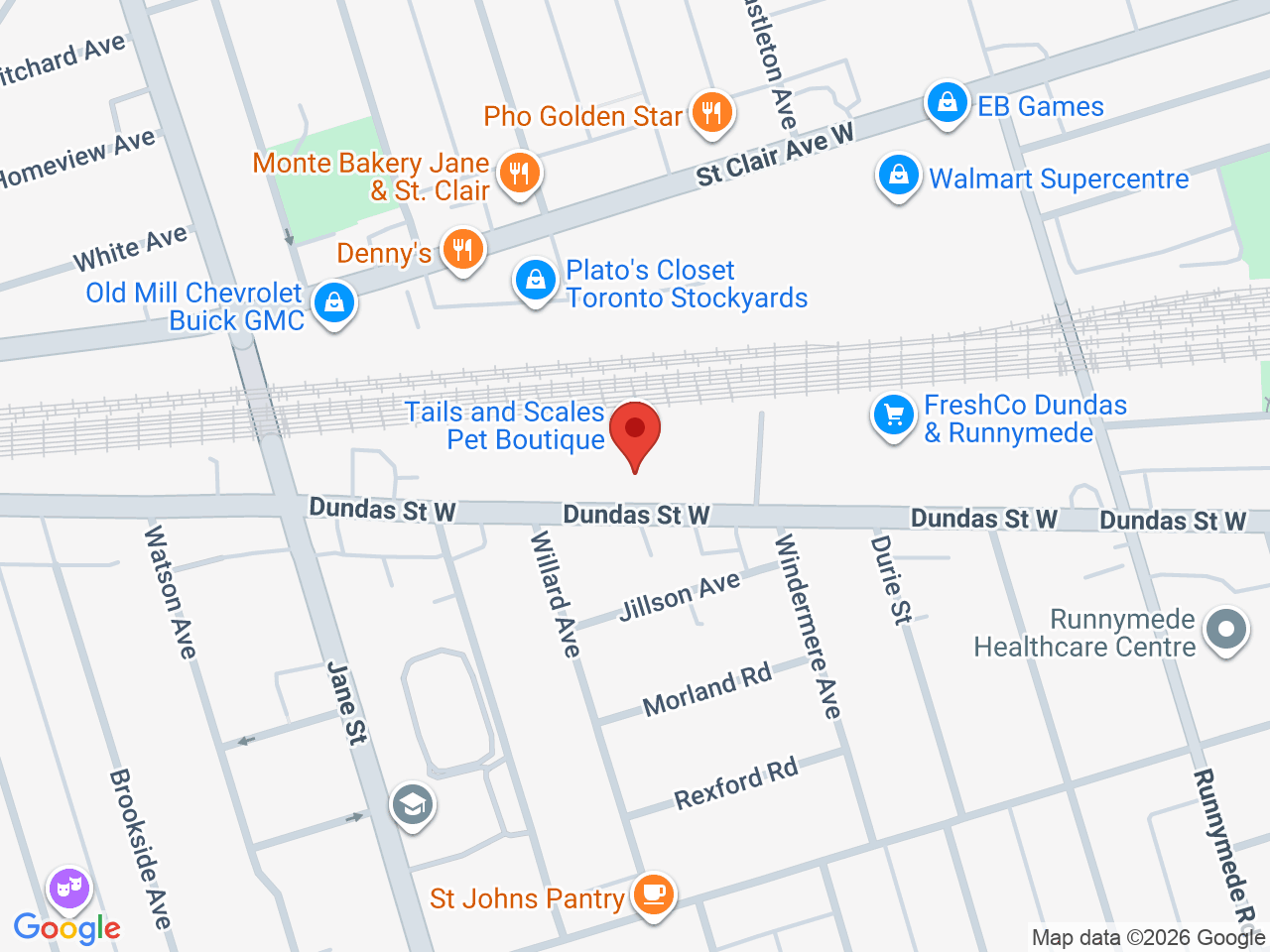 Street map for Budders, 3466 Dundas St W Unit 1, Toronto ON