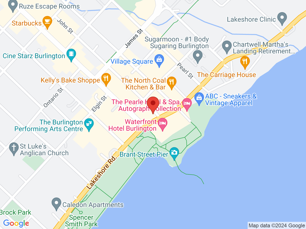 Street map for Budssmoke, 2017 Lakeshore Rd, Burlington ON
