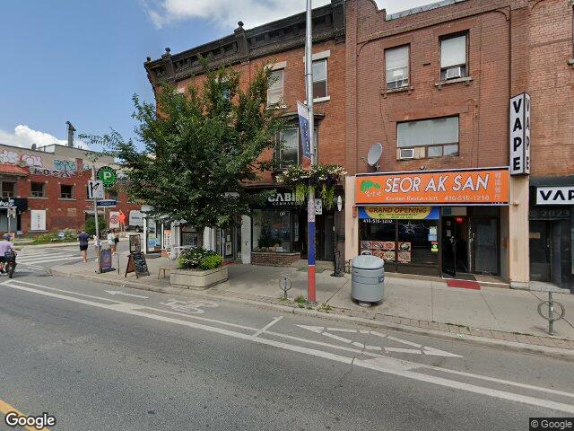Street view for Cabin Cannabis, 688 Bloor St W, Toronto ON