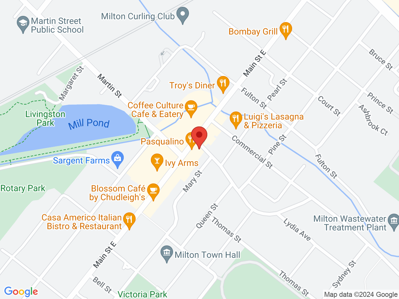 Street map for Camp Cannabis Milton, 249 Mary St, Milton ON