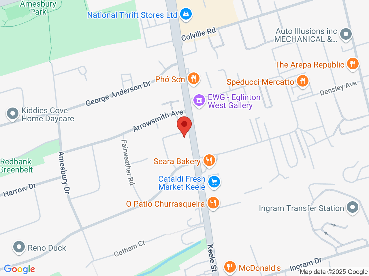 Street map for Canna Cabana Keele, 2318 Keele St., North York ON