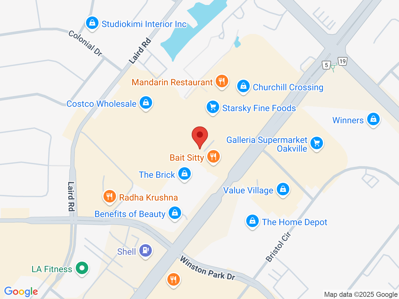 Street map for The Woods Cannabis, 3145 Dundas St W, Mississauga ON