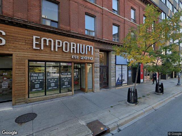 Street view for Cannabis Emporium, 243-245 Bank St, Ottawa ON