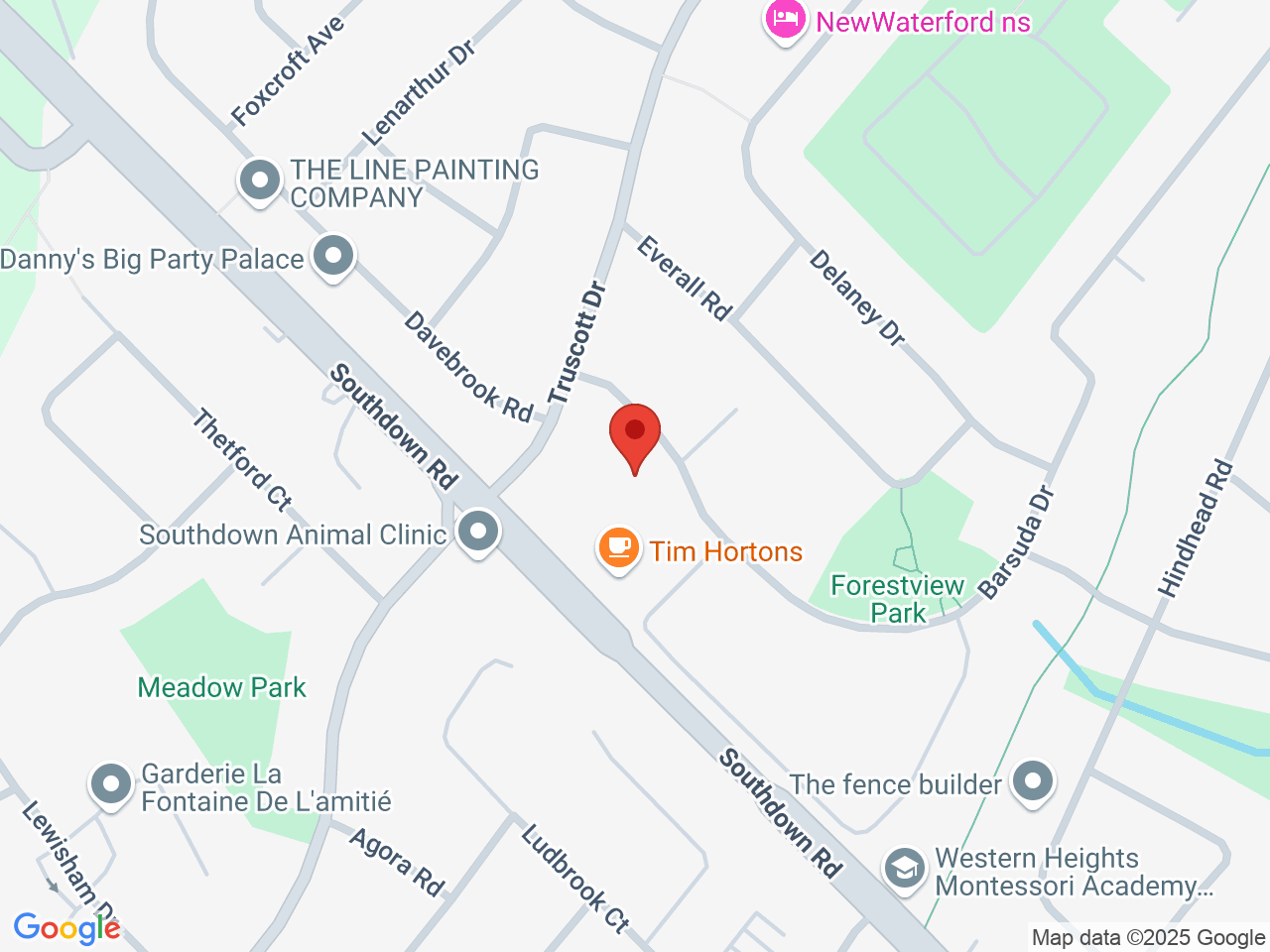 Street map for Buzzed Buds, 1375 Southdown Rd, Mississauga ON