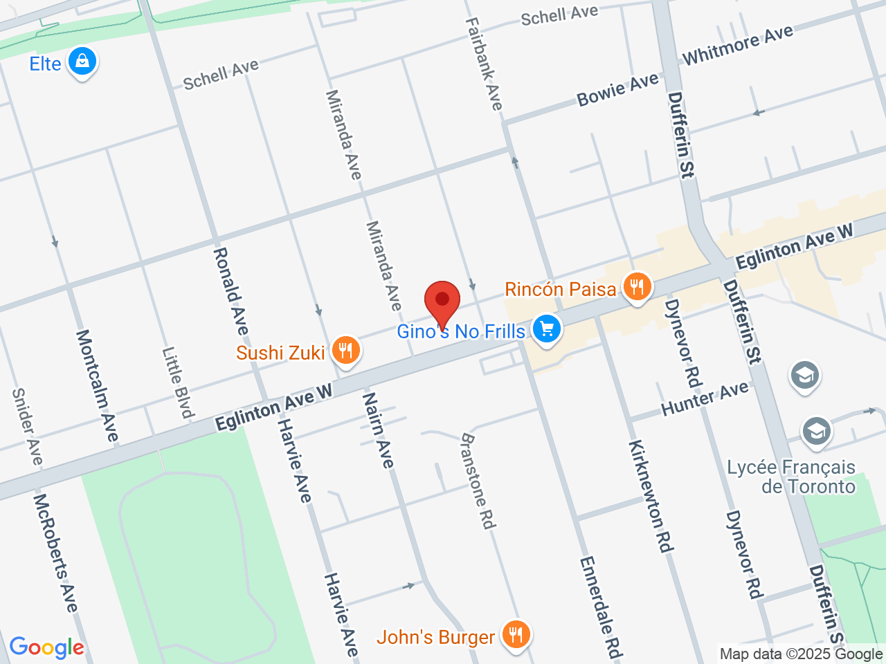 Street map for Eagle i Cannabis, 1982 Eglinton Ave W, Toronto ON