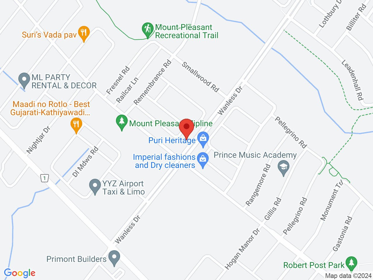 Street map for Cannabis Xpress, 405 Veterans Drive, Brampton ON
