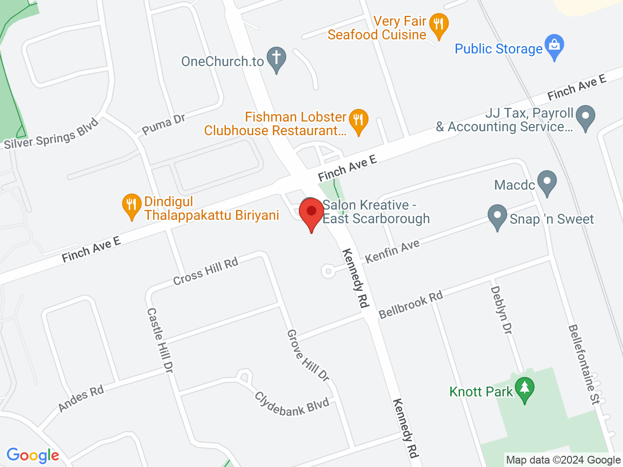 Street map for Cannabuds, 2776 Kennedy Rd, Scarborough ON