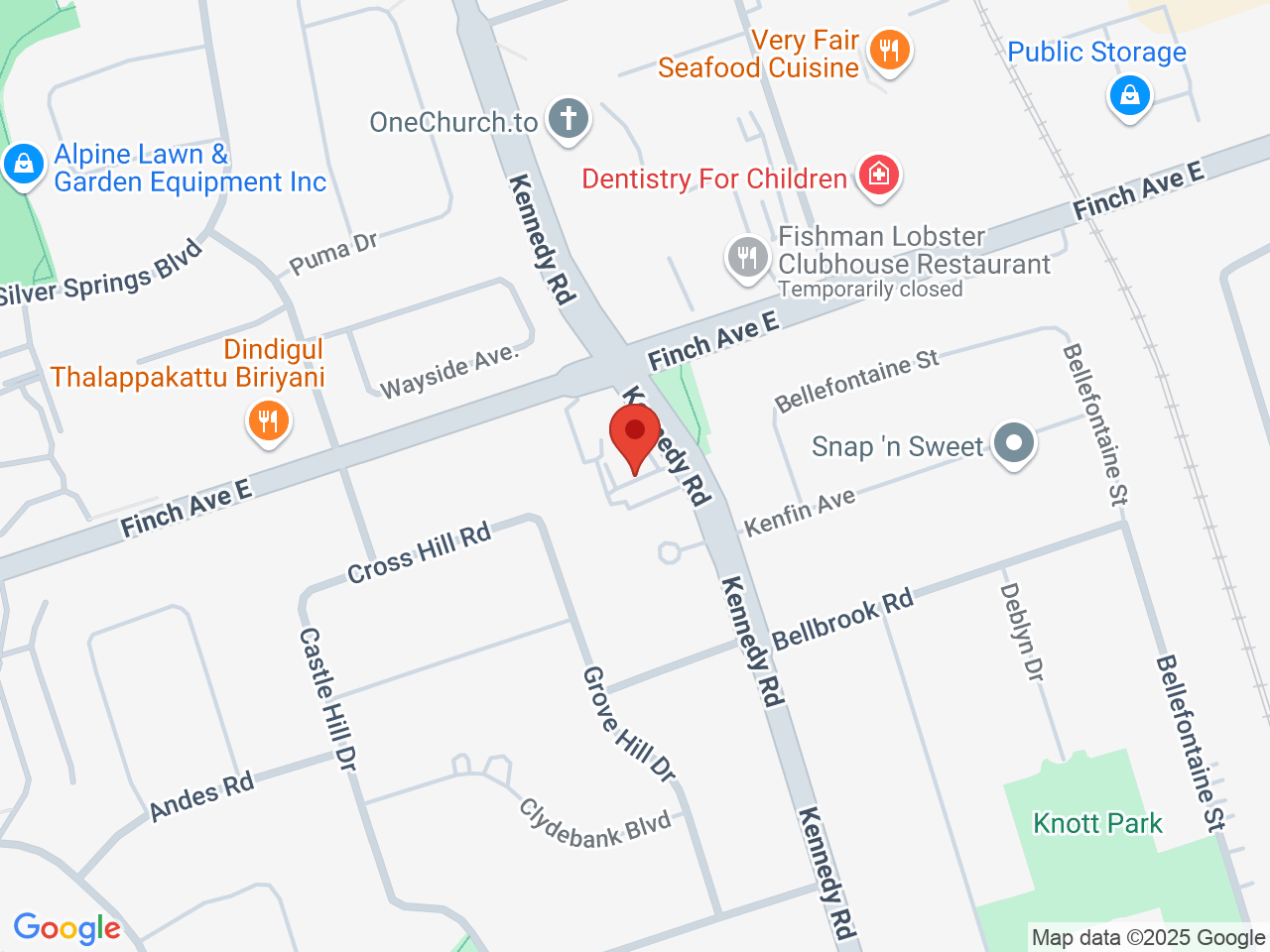 Street map for Cannabuds, 2776 Kennedy Rd, Scarborough ON