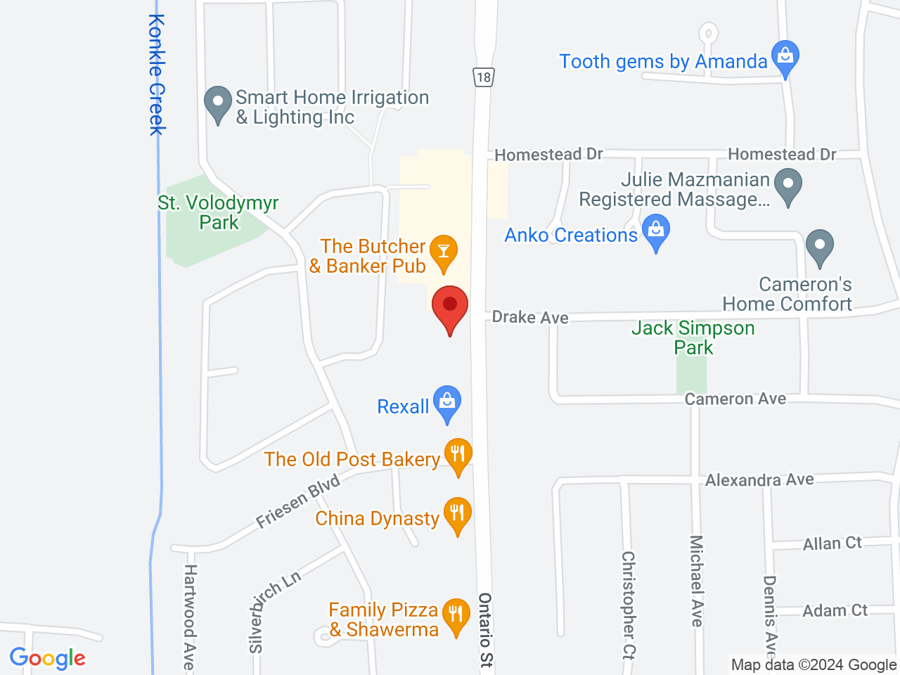 Street map for Cannabis Cupboard, 4506 Ontario St, Beamsville ON