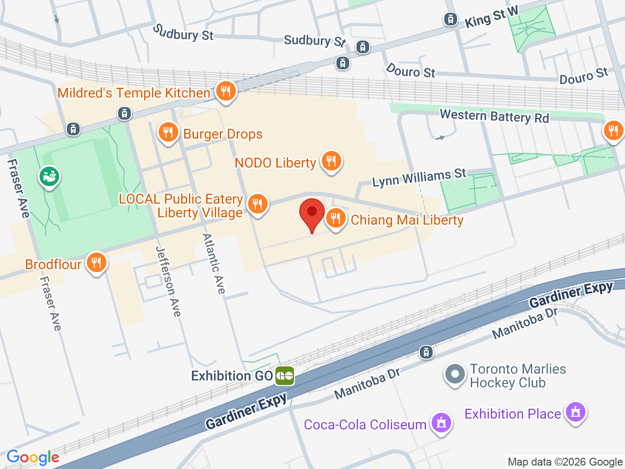 Street map for Canvas Cannabis, 171 East Liberty St Suite 145, Toronto ON