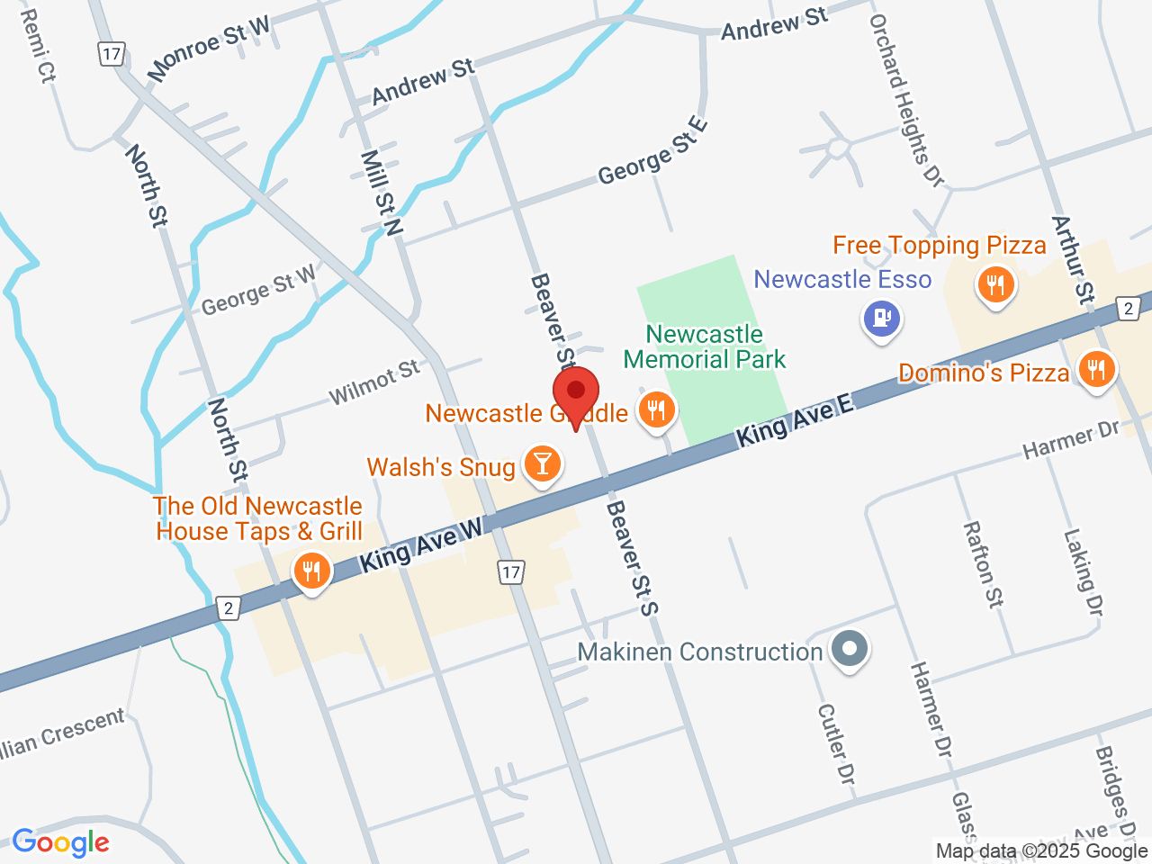 Street map for Central Plains Cannabis, 34 Beaver St N, Newcastle ON