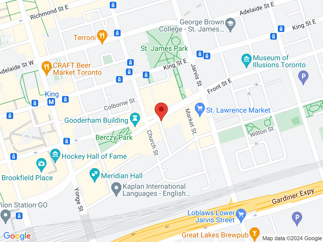 Street map for Civilian House of Cannabis, 71 Front St E, Toronto ON