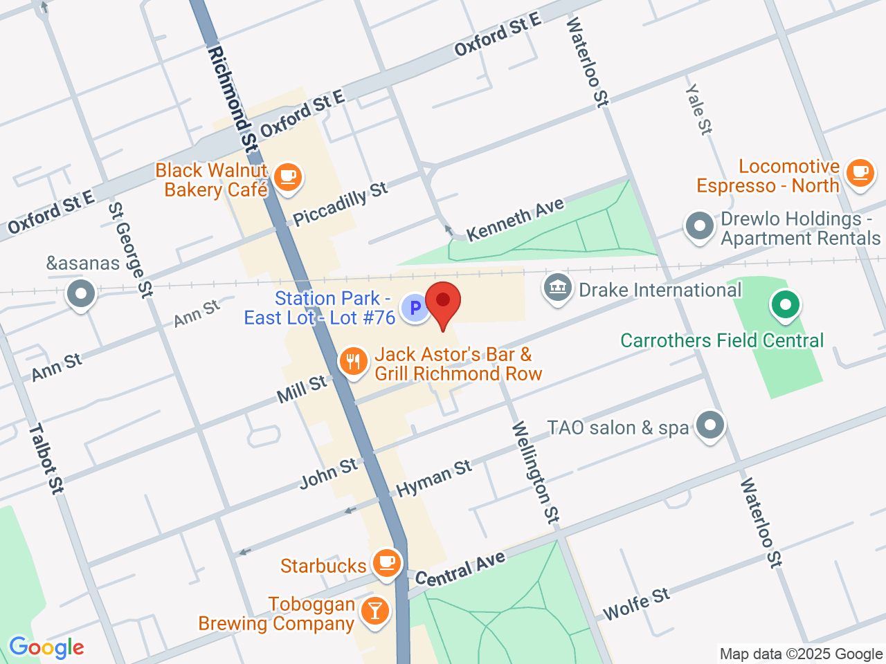 Street map for Cloud 29, 660 Richmond St, London ON