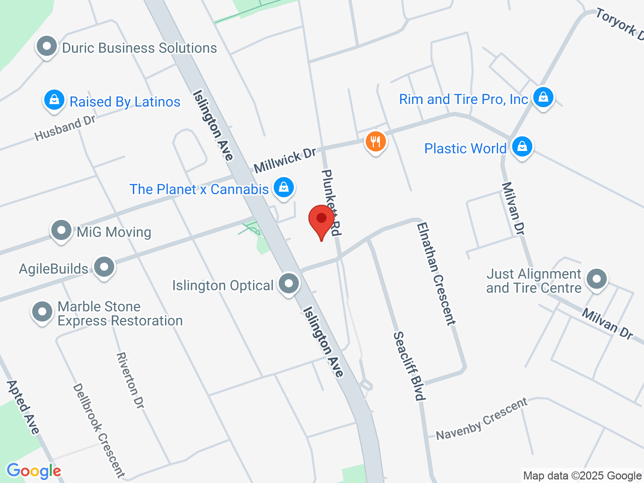 Street map for Club Canapa Cannabis, 2 Satterly Rd, North York ON