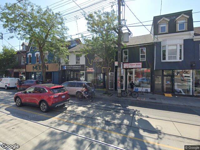 Street view for Cosmic Charlie's Trinity Bellwoods, 821 Queen St W, Toronto ON