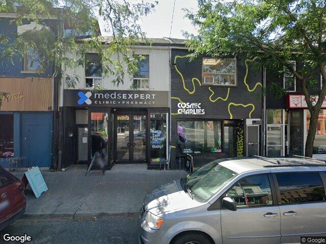 Street view for Cosmic Charlie's Trinity Bellwoods, 821 Queen St W, Toronto ON