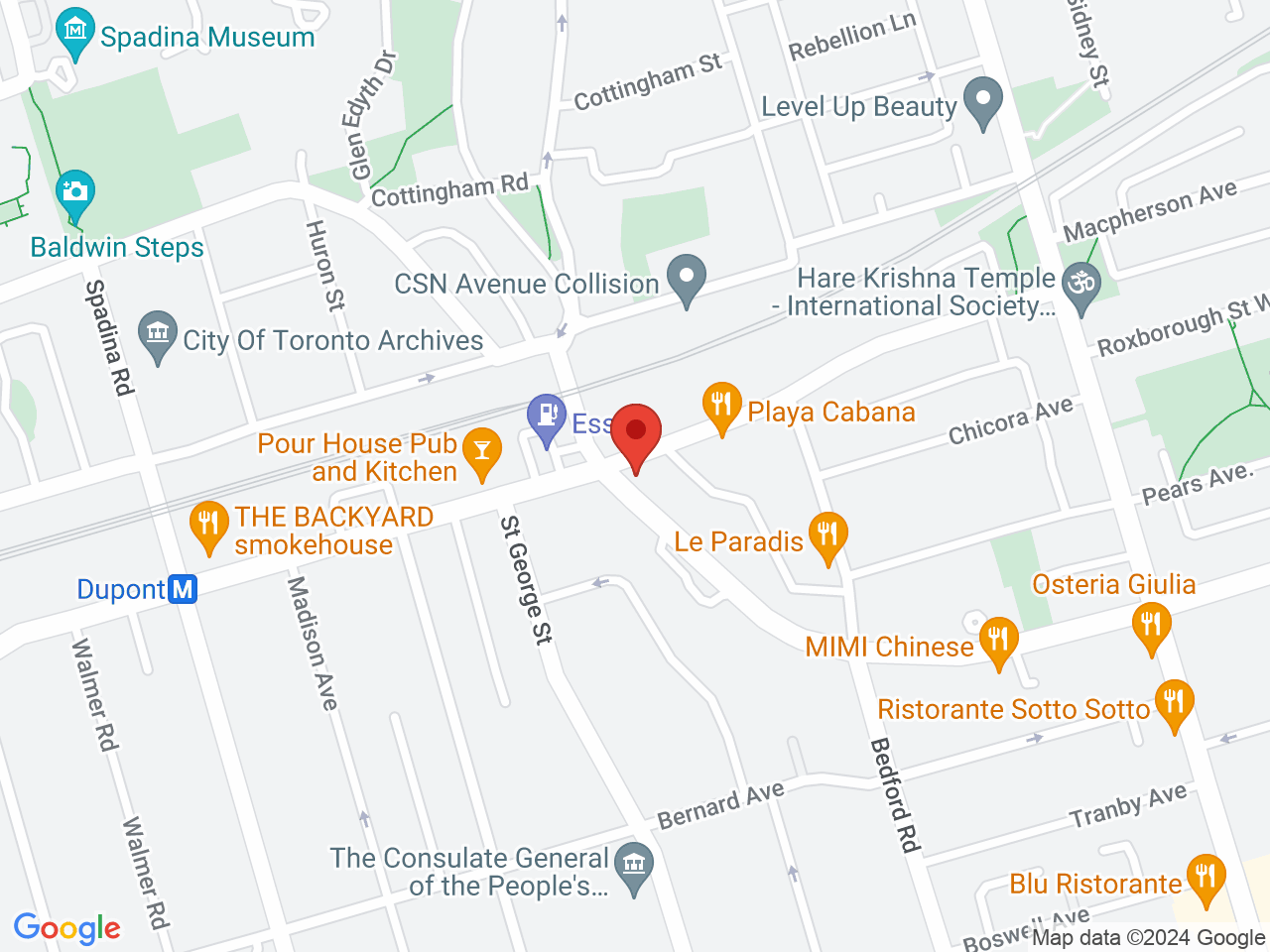 Street map for Davenport Leaf, 139 Dupont St, Toronto ON