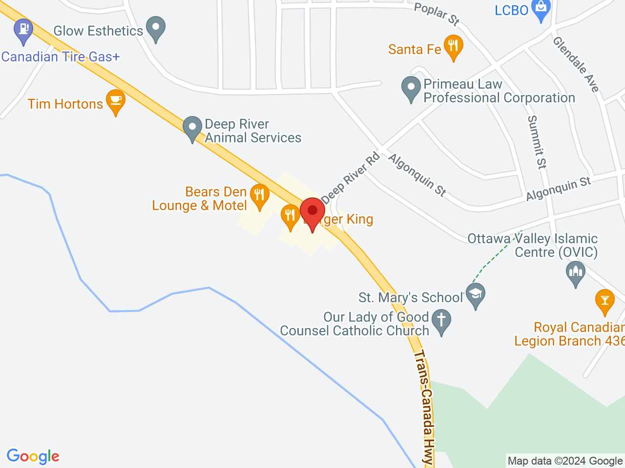 Street map for Deep River Cannabis, 33155 Highway 17 East, Deep River ON