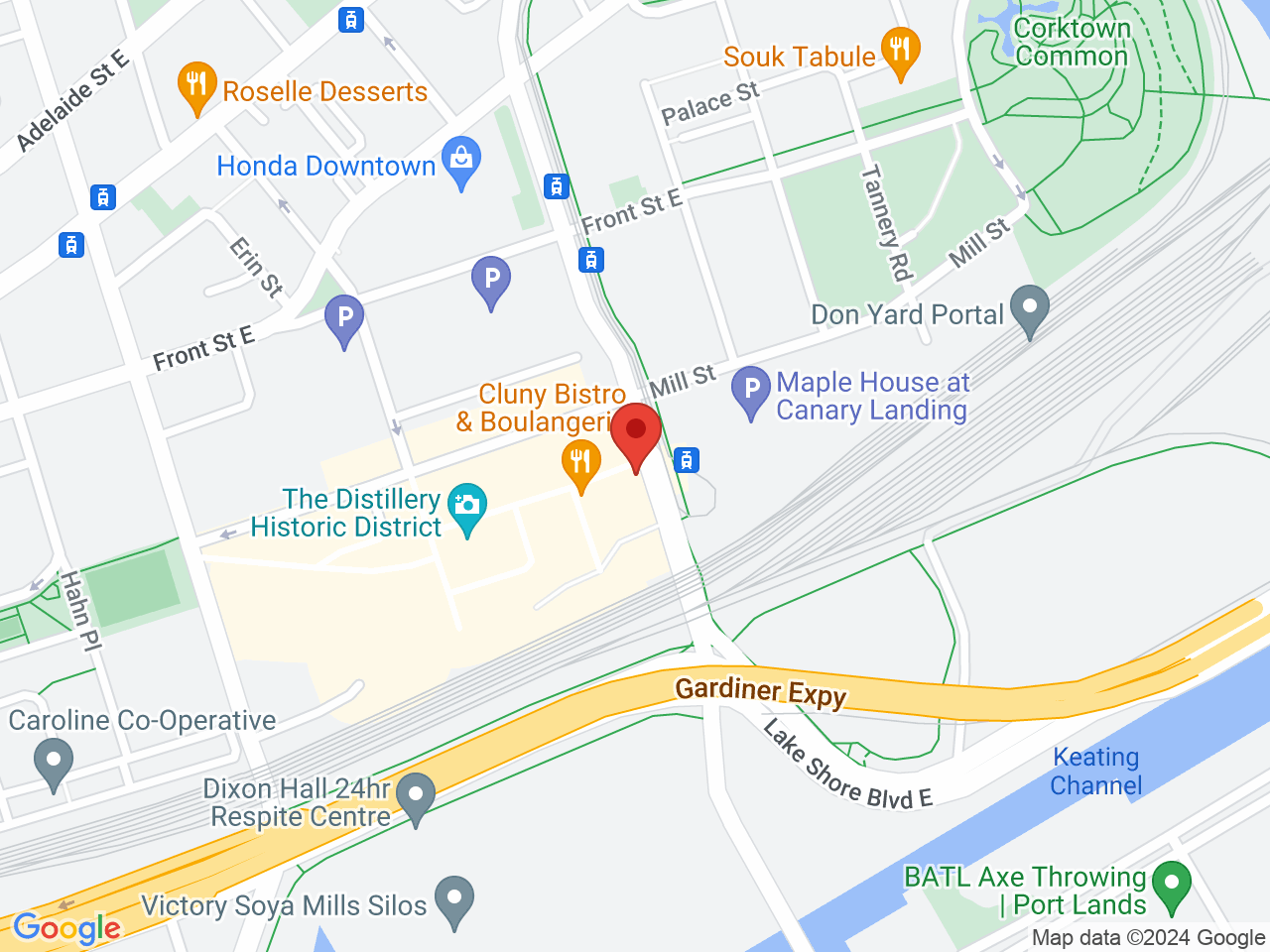 Street map for Fika Herbal Goods Distillery, 49 Tank House Lane, Toronto ON