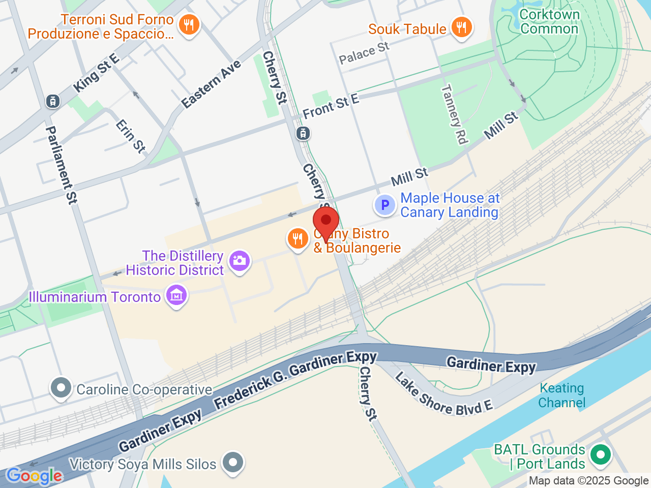 Street map for Fika Cannabis Distillery, 49 Tank House Lane, Toronto ON