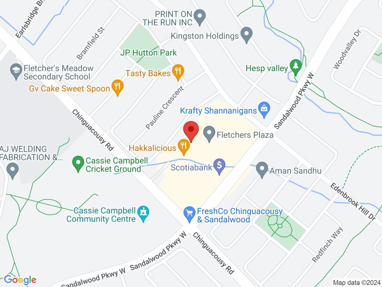 Street map for Golden Tree Cannabis, 10671 Chinguacousy Rd., Brampton ON