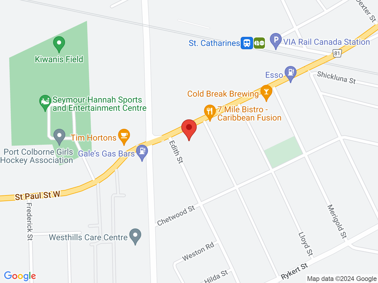 Street map for Grand Cannabis, 225 St. Paul St W Unit 4, St Catharines ON