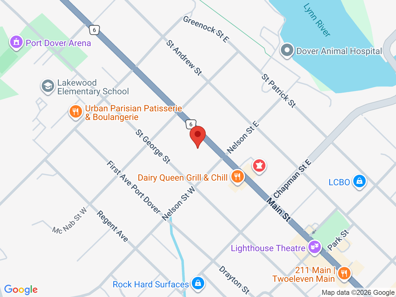 Street map for Grand Cannabis, 511 Main St, Port Dover ON