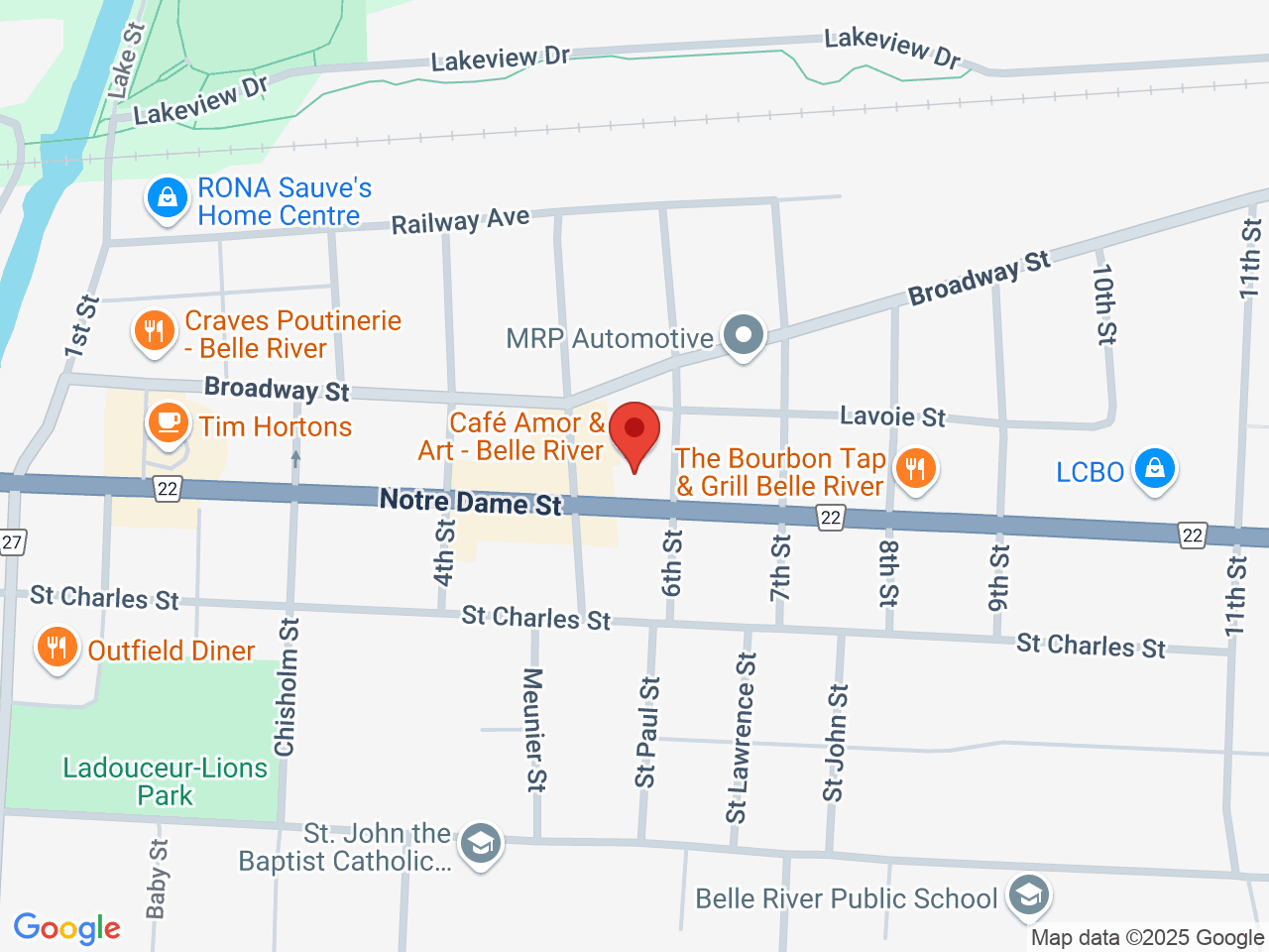 Street map for Discounted Cannabis, 473 Notre Dame St, Belle River ON