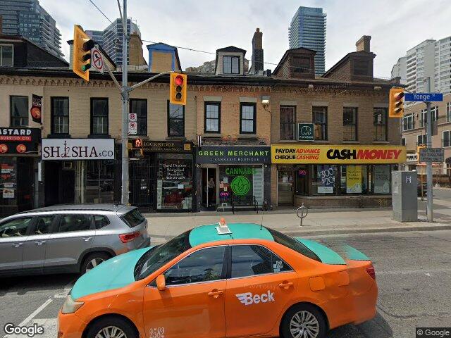 Street view for Green Merchant Cannabis Boutique, 640 Yonge St, Toronto ON