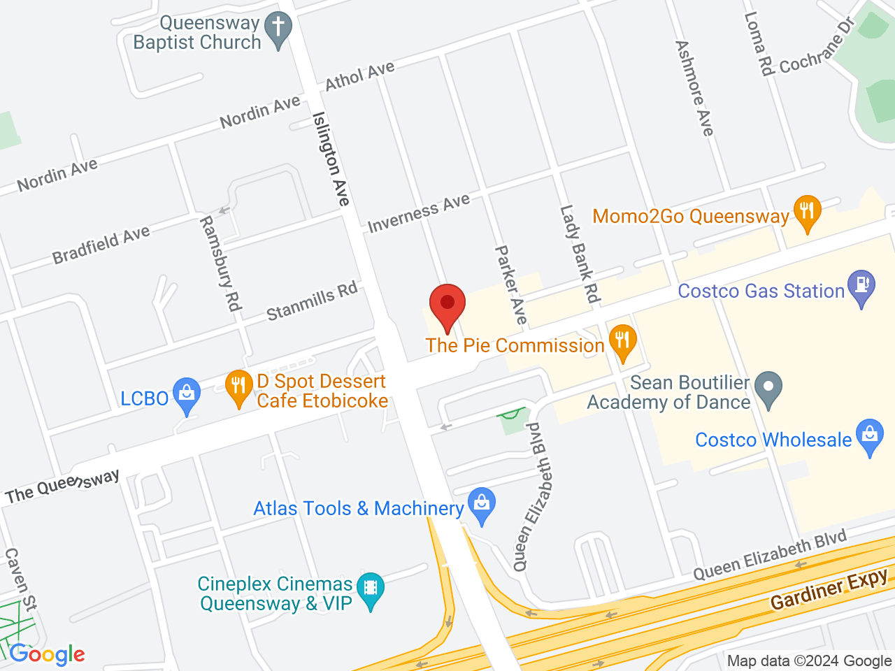 Street map for Growers Retail, 970 The Queensway, Etobicoke ON